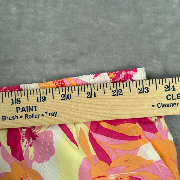 Columbia Shorts Womens XXL 5L Pink Peach Floral UPF Omni Shade Sandy River II - Picture 7 of 14